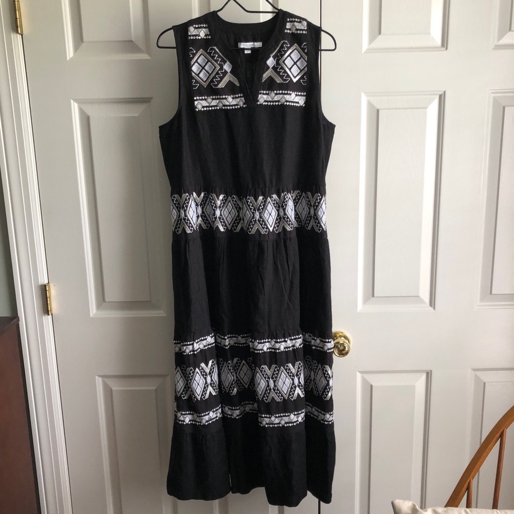 Beautiful black linen dress